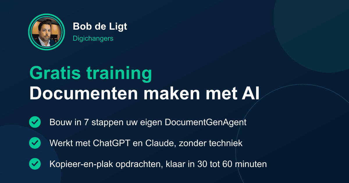 Gratis training: Documenten maken met AI